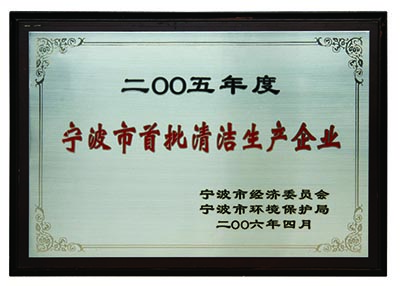 12“寧波市首批清潔生產(chǎn)企業(yè)”      （2006.4）.jpg